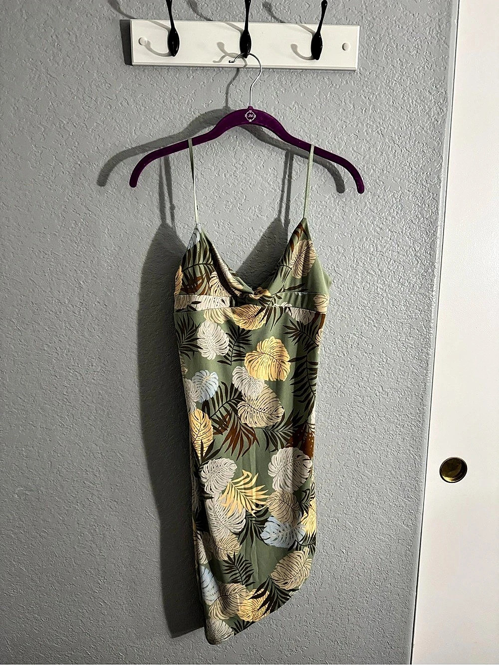 7DAY WKND Floral Dress in Green & Yellow